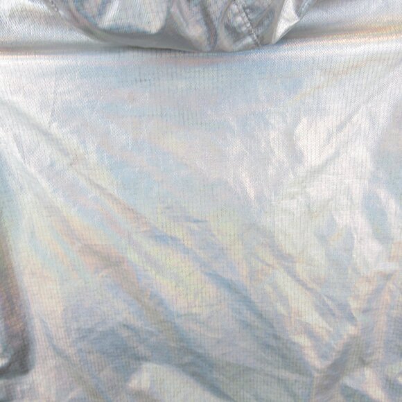 Cat & Jack Size 4t Toddler Girls Iridescent Rain Jacket Lightweight Snap Closure - Picture 7 of 14